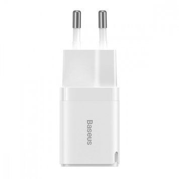 Мережевий зарядний пристрій Baseus GaN3 Fast Charger 30W (1 Type-C) white 1035 фото