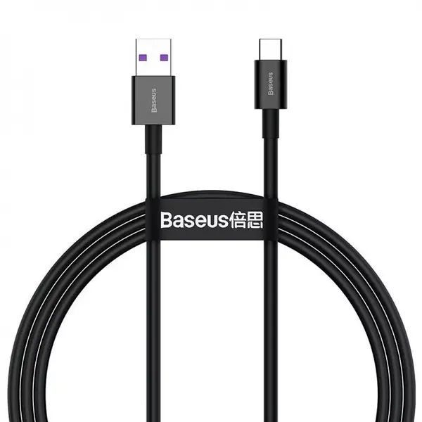 Кабель Baseus Superior Series Fast Charging Type-C 66W (1m) black 3609 фото
