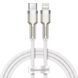 Кабель Baseus Cafule Metal Type-C to Lightning PD 20W (1m) white 5874 фото