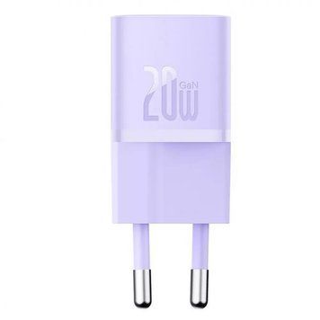 МЗП Baseus GaN5 Fast Charger 1C 20W purple 500060 &mdash; фото товару