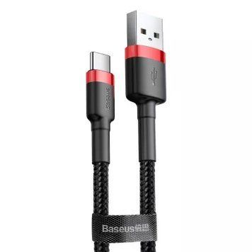 Кабель Baseus Cafule Type-C 2A (2m) red/black 284 &mdash; фото товару