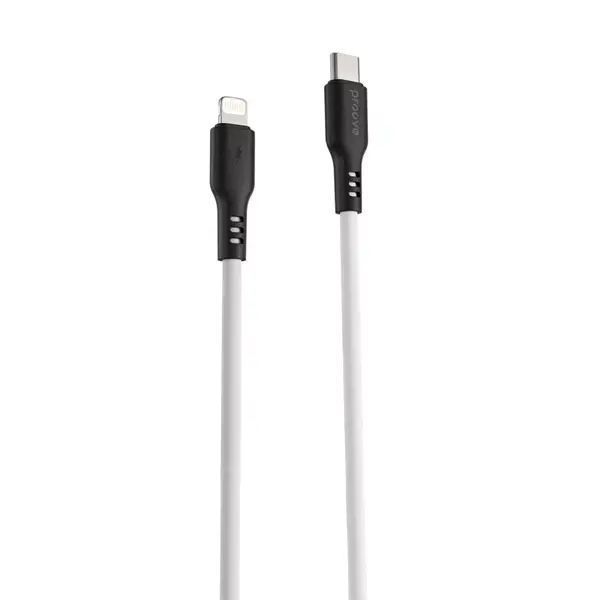 Кабель Proove Rebirth Type-C to Lightning 3A (1m)(white) 5664 фото