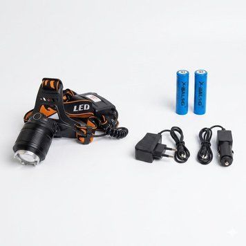Налобний ліхтар T6 Dual Light Source Zoom Headlamp 16907 фото
