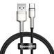 Кабель Baseus Cafule Metal Data Type-C 66W (0.25m) black 3354 фото 1