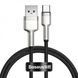 Кабель Baseus Cafule Metal Data Type-C 66W (0.25m) black 3354 фото 2