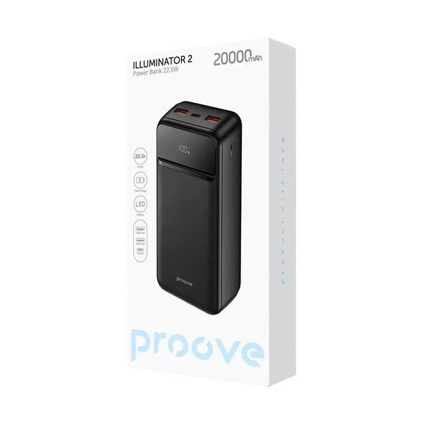 Портативна Батарея Proove Illuminator 2 22.5W 20000mAh 100095 &mdash; фото товару