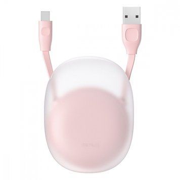 Кабель Baseus Lets Go Little Reunion One-Way Stretchable Lightning 2A (1m) pink 1173 фото