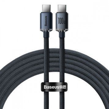 Кабель Baseus Crystal Shine Series Type-C to Type-C 100W (2m) black 3259 фото