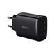 Мережевий зарядний пристрій Baseus Compact 17W (3 USB) black 3470 фото 2