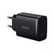 Мережевий зарядний пристрій Baseus Compact 17W (3 USB) black 3470 фото 1