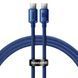 Кабель Baseus Crystal Shine Series Type-C to Type-C 100W (1.2m) blue 295 фото 1