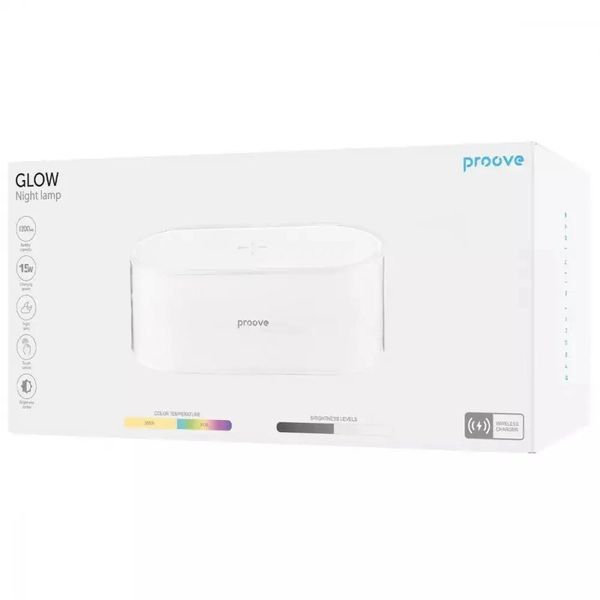 Нічник з Бездротовою Зарядкою Proove Glow 1200mAh 400037 &mdash; фото товару