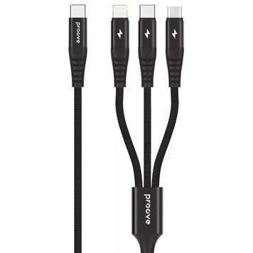 Кабель Proove Hydra 3 in1 Type-C + Micro USB + Lightning (1m) 14984 фото