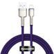 Кабель Baseus Cafule Metal Lightning 2.4A (1m) purple 3180 фото 1