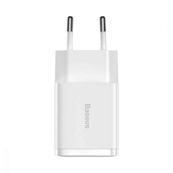Мережевий зарядний пристрій Baseus Compact 10,5W (2 USB) white 1036 фото