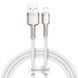 Кабель Baseus Cafule Metal Lightning 2.4A (1m) white 3181 фото