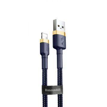 Кабель Baseus Cafule Lightning 2.4A (1m) gold/blue 1113 фото