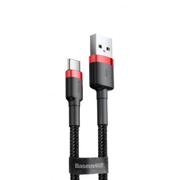 Кабель Baseus Cafule Type-C 3A (1m) red/black 1118 фото