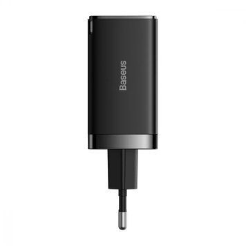 МЗП Baseus GaN5 Pro 65W (2 Type-С+USB ) + Кабель Type-C to Type-C 100W (1m)(Black) 5479 фото