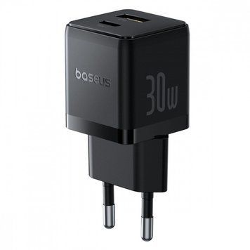 МЗП Baseus Palm Fast Charger Type-C+USB 30W (With Cable Type-C to Type-C 60W 1m) 15070 фото