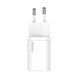 Мережевий зарядний пристрій Baseus Super Silicone PD 30W (1Type-C) (EU) white 500077 фото 1