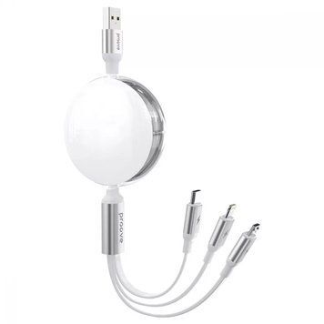 Кабель Proove Triple Sync 3 in1 Type-C + Micro USB + Lightning (1.2m) 5931 фото