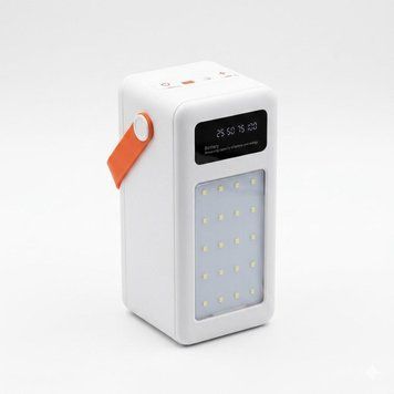 Power Bank 120000мАг з двома ліхтарми та кабелями 17056 фото
