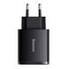 Мережевий зарядний пристрій Baseus Compact Quick Charger 30W QC+ PD (1Type-C + 2USB) black 500079 фото