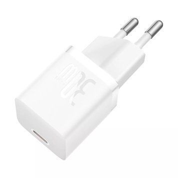 Мережевий зарядний пристрій Baseus GaN5 Fast Charger 1C 30W (white) 5026 фото