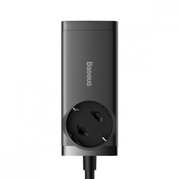 Мережевий фільтр Baseus GaN3 Pro Desktop Powerstrip 65W (2xType-C + 2xUSB + AC(EU)) black 1071 фото