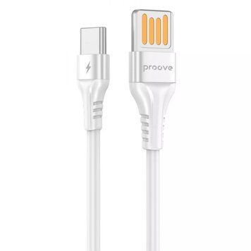 Кабель Proove Double Way Silicone Type-C 2.4A (1m) White 5914 фото