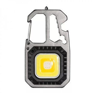 Акумуляторний LED ліхтарик W5138 з Type-C (6 режимів, карабін, викрутки) 5327 фото