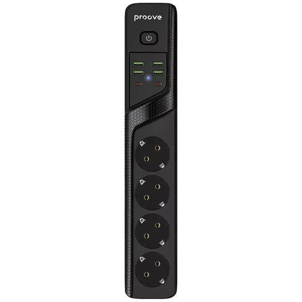 Мережевий фільтр Proove Power Strip P-04 (4 розетки + 4 USB + 2 Type-C) 3M 15160 фото