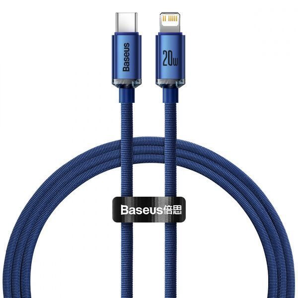 Кабель Baseus Crystal Shine Series Type-C to Lightning 20W (1.2m) blue 27 фото