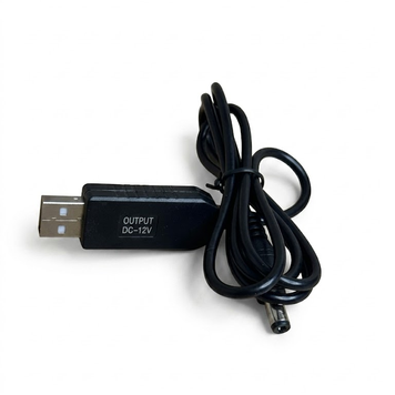 Кабель для живлення роутера від повербанка USB на DC з 5V на 12V 5122 фото
