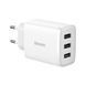 Мережевий зарядний пристрій Baseus Compact 17W (3 USB) white 1038 фото