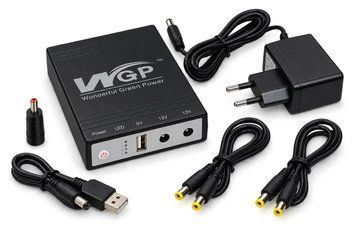 ДБЖ (УПС) для інтернету WGP Mini DC UPS (5V+12V+12V) 10400mAh + блок живлення 200004 фото