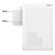 Мережевий зарядний пристрій Baseus GaN2 Pro Quick Charger 100W (2Type-C + 2USB) white 1021 фото