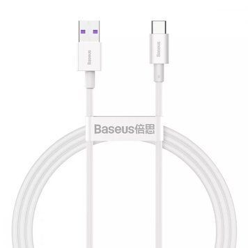 Кабель Baseus Superior Series Fast Charging Type-C 66W (1m) white 275 &mdash; фото товару