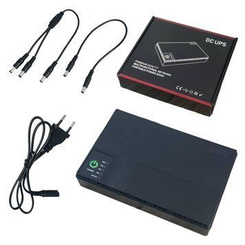 Mini UPS DC1018P ДБЖ 5V9V12V 10400mah 18Вт для камери, роутера, оптичного волокна 5159 фото
